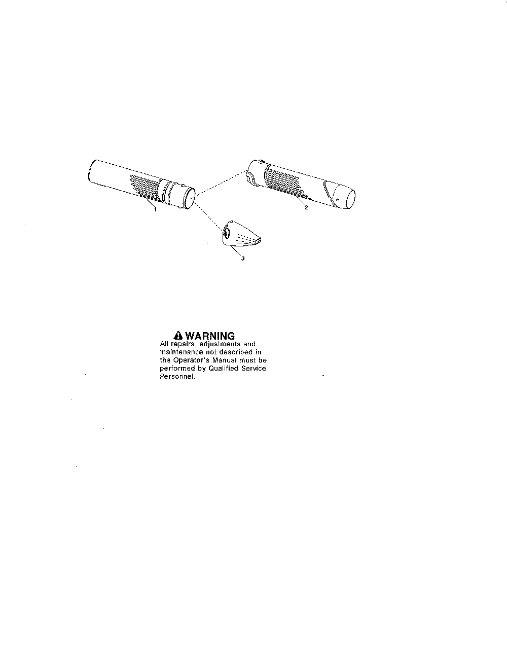 Vac tubes & nozzle Diagram and Parts List for W320 (ROW)(TYPE 1) Weed Eater Leaf Blower / Vacuum